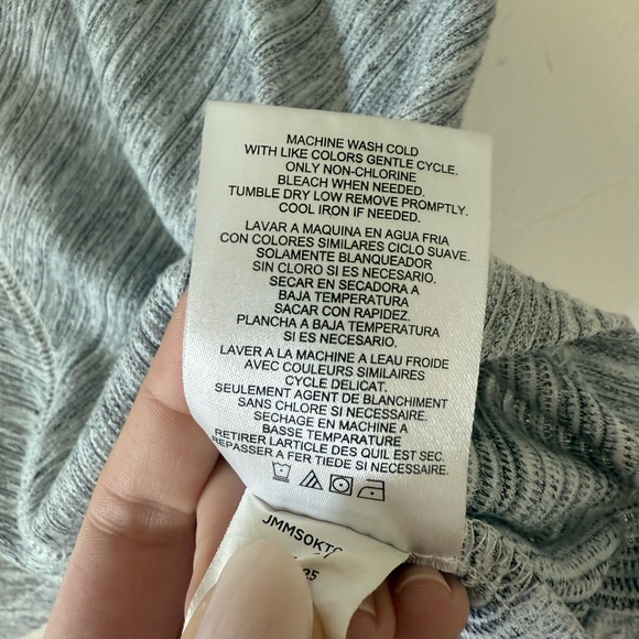 Jones New York Women's Heather Gray Blouse - S - Picture 5 of 8